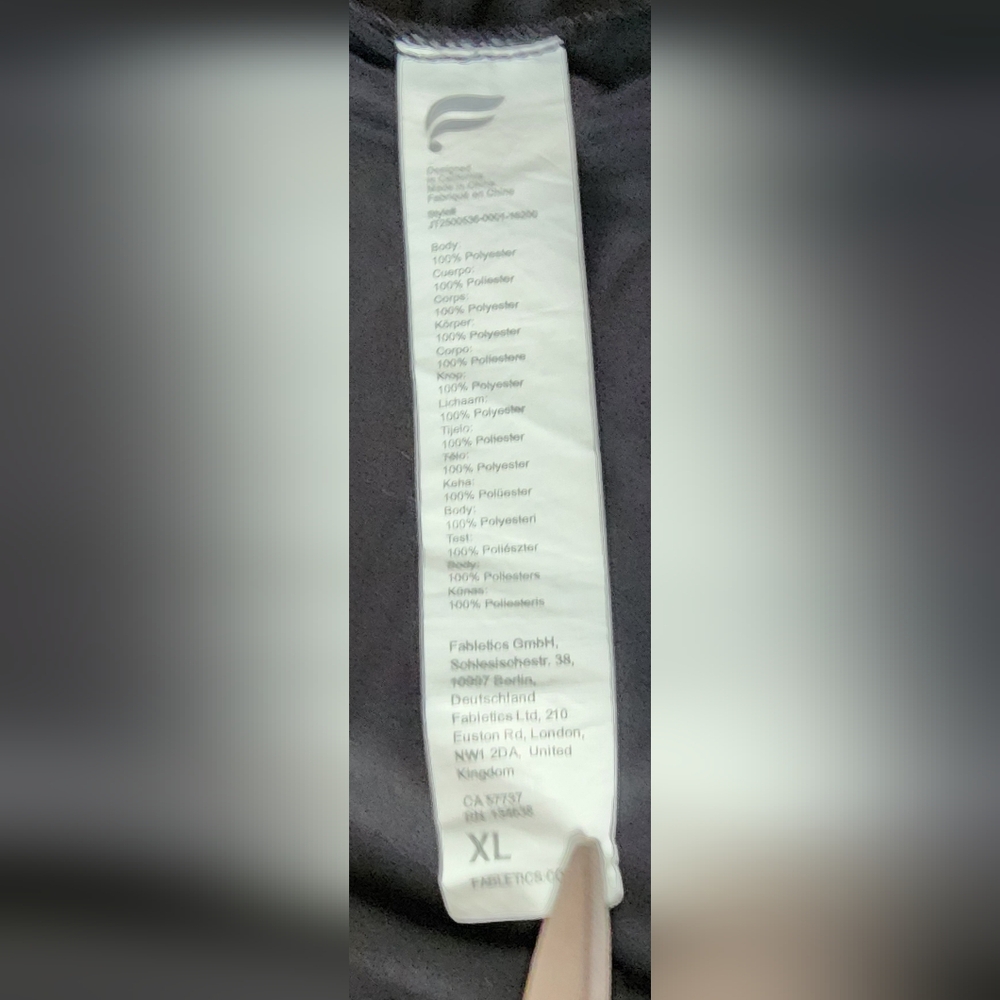 Fabletics Black Windbreaker Jacket Size Xl - image 6